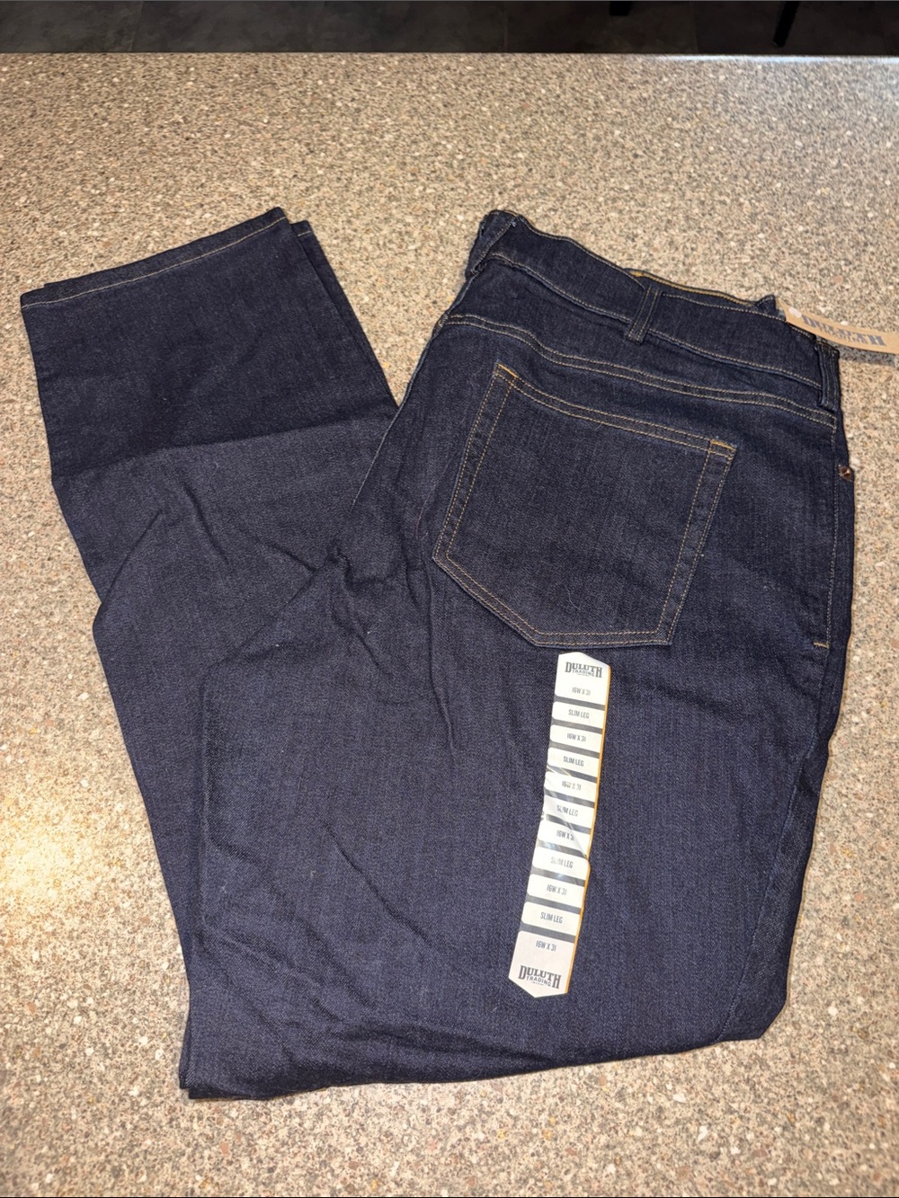 Duluth Trading Co Dark Blue Straight Women's Jeans